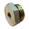 Футорка латунь Ду 15х8 (1/2"х1/4") с резиновым кольцом НР/ВР Апогей 310013