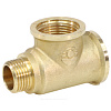 Тройник латунь переходной Ду 20х20х15 (3/4"х3/4"х1/2") ВР/ВР/НР VALFEX VF.134.L.034.034.012