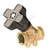 Клапан балансировочный ручной латунь SMP ST Ду 15 G1/2" Ру25 ВР Kvs=3.1м3/ч без ниппелей WETVEL SMP-15-ST