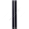 Радиатор трубчатый QUADRUM 60 V 1-1750 без т/клапана с нижней подводкой прав ВР G 1/2" 1-трубный RAL1Т104S9016 белый муар КЗТО