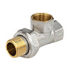 Тройник латунь никель Ду 15 (1/2") ВР/ВР/нак/гайка 9030 ГОСТ 32585-2013 Aquasfera 9030-01