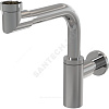Сифон для умывальника бутылочный латунь 1 1/4"x32 с прямой трубкой 32 хром без выпуска DESIGN Alca Plast A403