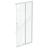 Дверь душевая CONNECT 2 Corner Square/Rectangular реверсивная 900х1950 мм алюминиевый профиль Ideal Standard K966801 .