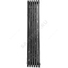 Радиатор трубчатый QUADRUM 60 V 1-1750 с боковой подводкой ВР G 1/2" 1-трубный 1T103S9005 (черный матовый муар) КЗТО