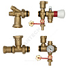 Комплект арматуры для коллекторной группы R553D/R553F латунь R557K Giacomini R557KY002