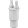 Муфта PP-H переходная белая HT Дн 50х40 б/нап резьба 1/2"НР , штуцер 14мм Alca Plast AKS6