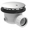 Сифон для поддона 1 1/2"x90/40 с переходной трубкой 45гр 40/50 слив крышка D=110мм Ideal Standard J3417AA